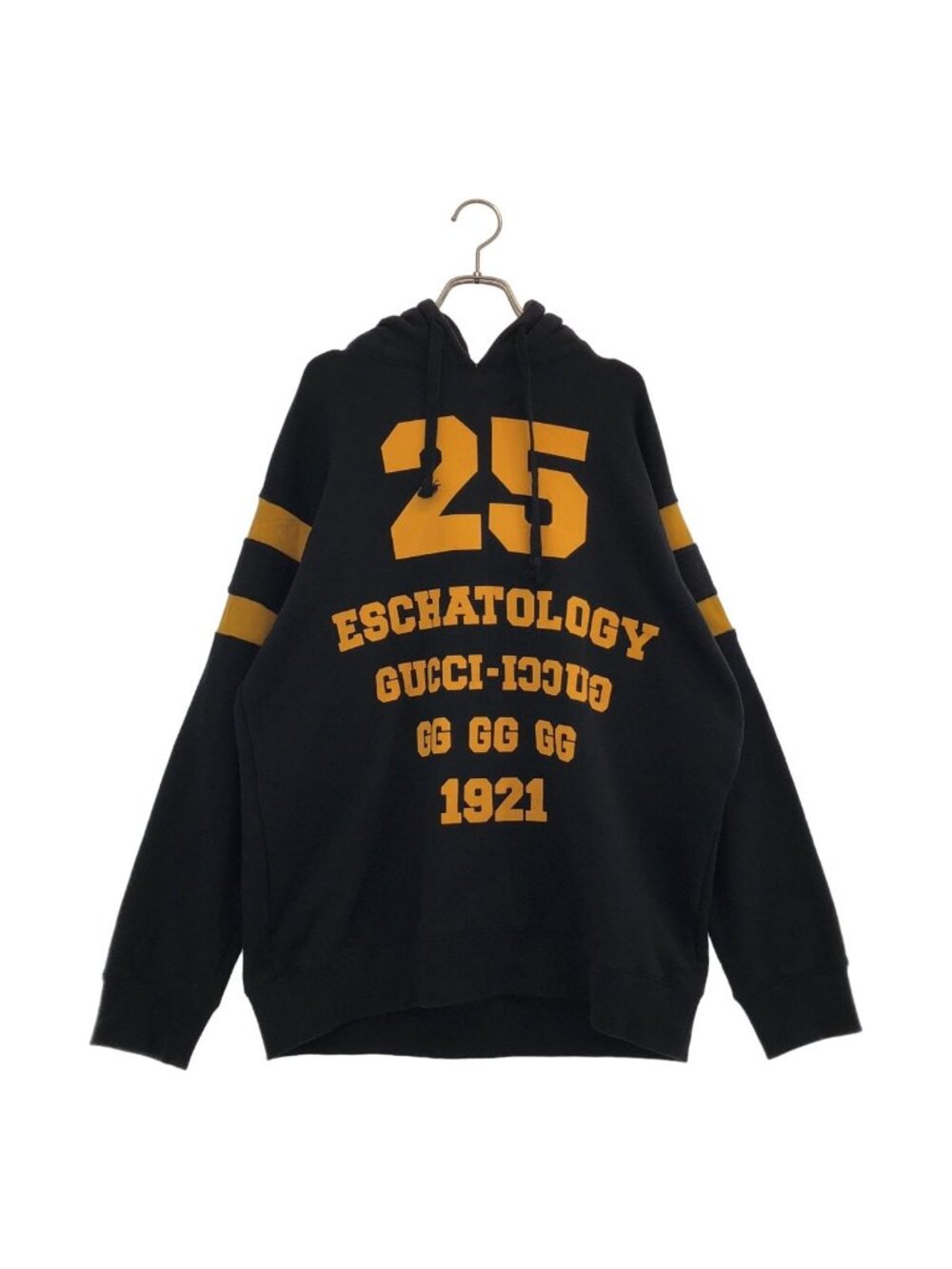Gucci Eschatology Carre Logo Pullover Hoodie Black Yellow